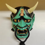 masque japonais vert