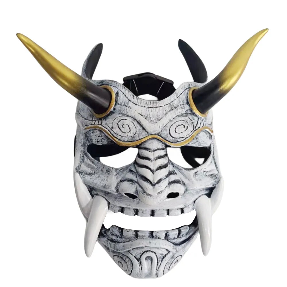 masque japonais blanc demon