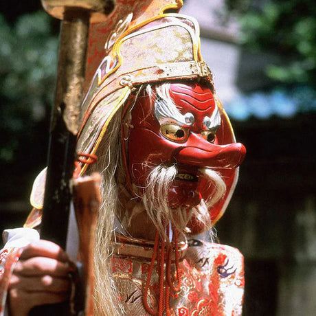 masque tengu japonais 
