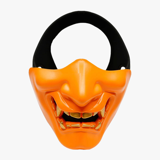 Masque japonais bouche orange