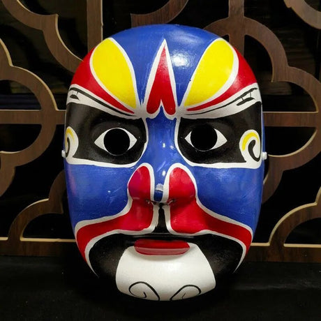 masque japonais theatre colore