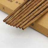 Baguettes japonaises en bois naturel (lot de 5)