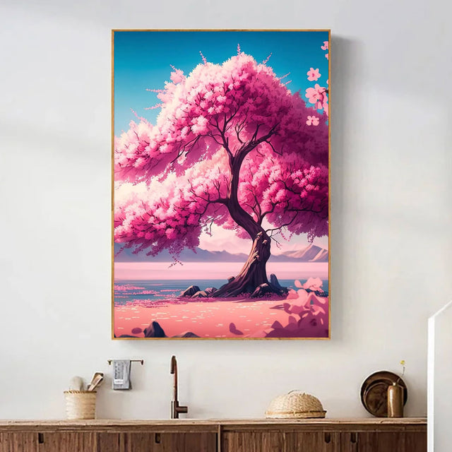 Tableau japonais cerisier géant