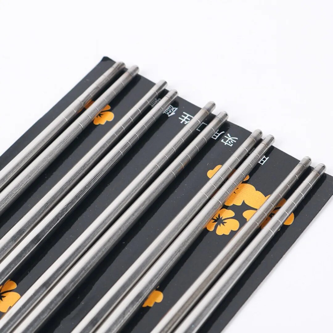 Japanese steel chopsticks (set of 5)