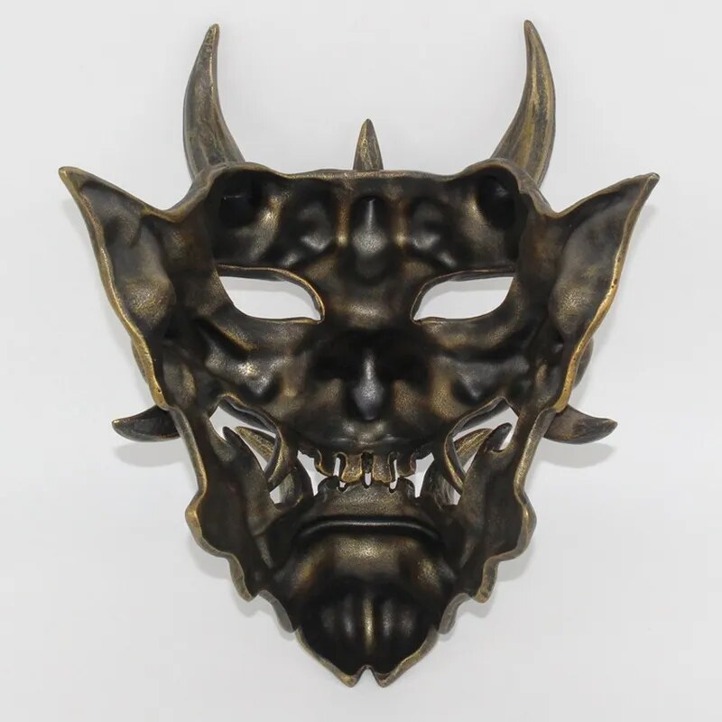 Japanese mask with horns