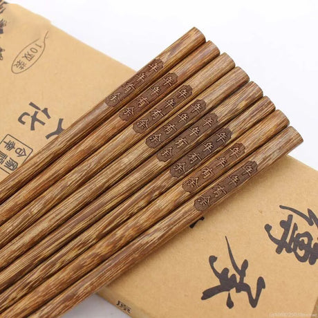 baguettes japonaises en bois naturelles