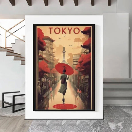 Tableau japonais vintage Tokyo