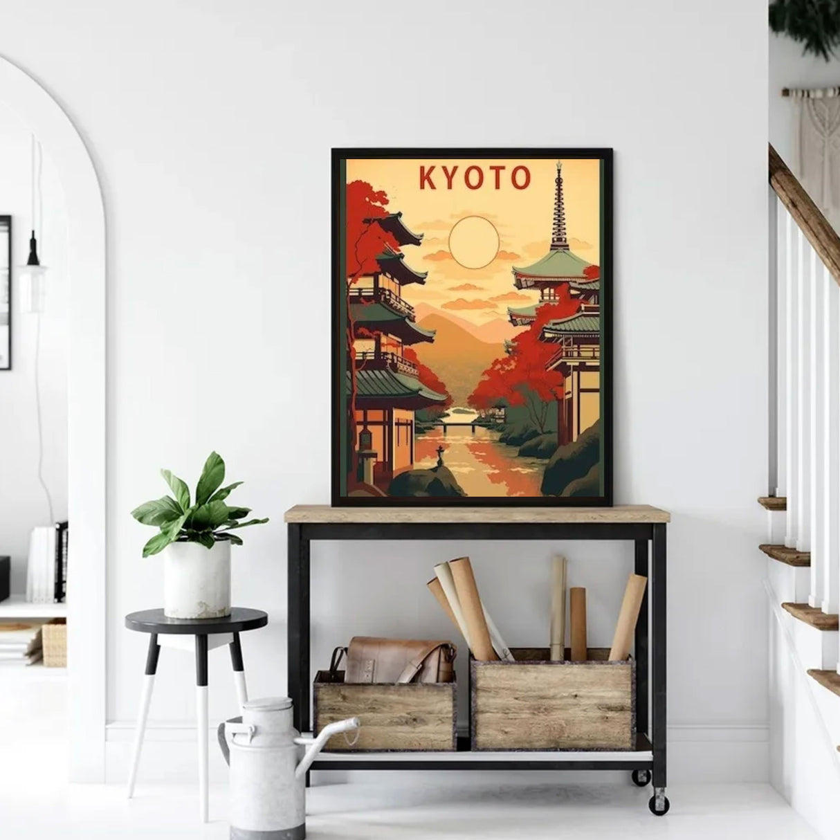 Tableau japonais vintage Kyoto