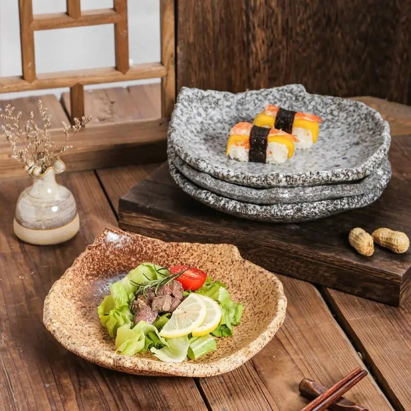 assiette japonaise ceramique ronde
