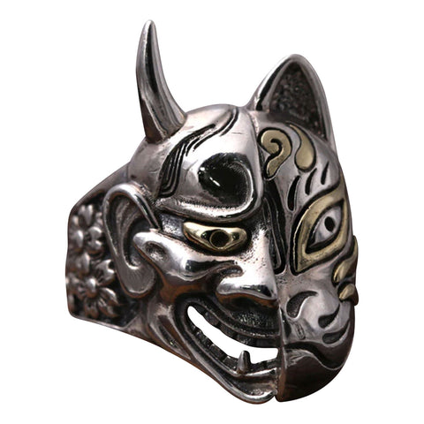 bague-japonaise-demon-en-argent