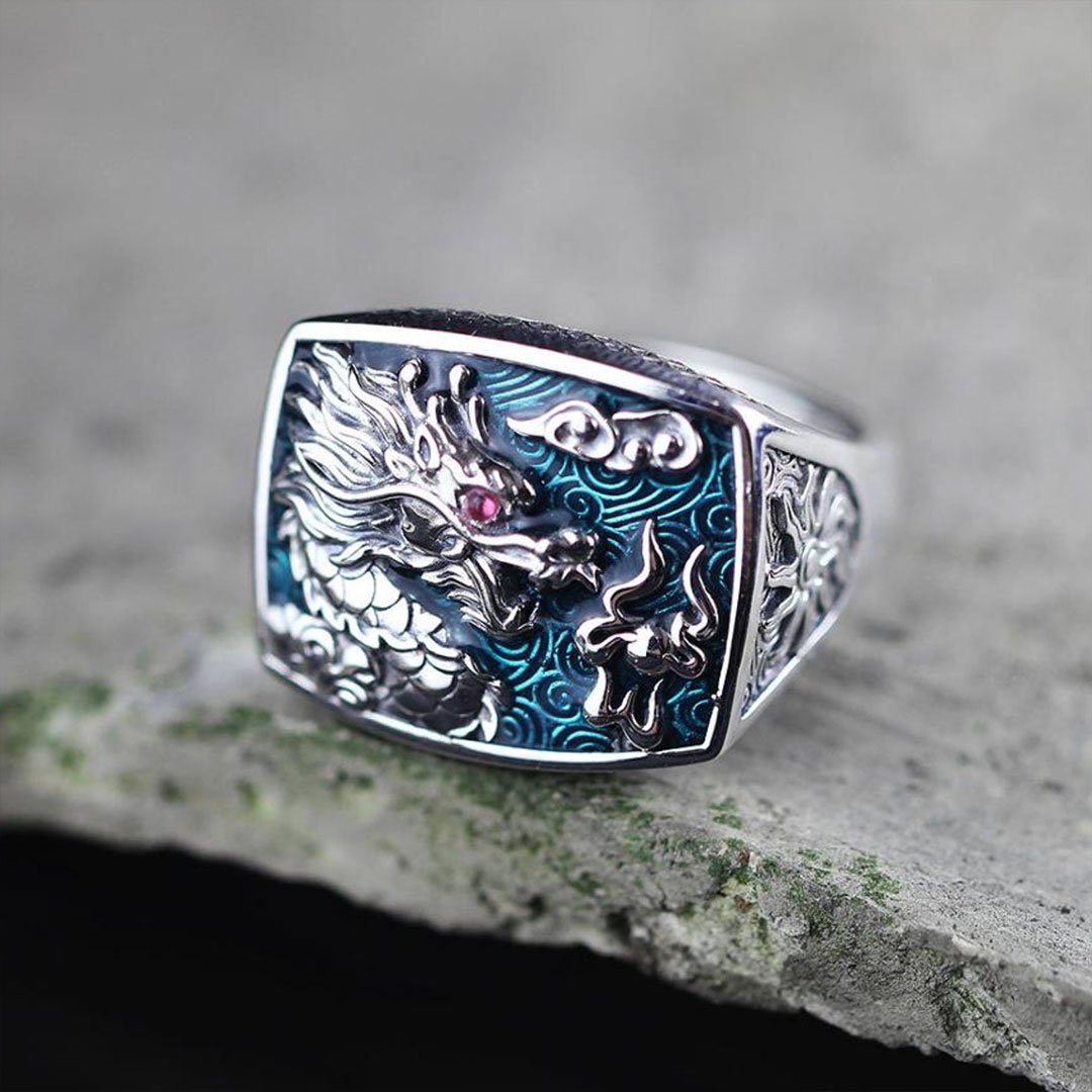 Japanese Silver Dragon Ring In the heart of Japan Au coeur du