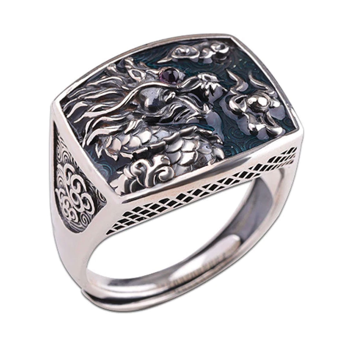 Japanese Silver Dragon Ring In the heart of Japan Au coeur du