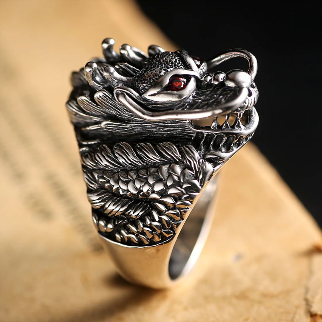Dragon Ring For Men, Vintage Dragon Head Ring, Retro Domineering Dragon  Rings, Amulet Ring, Punk Animal Dragon Jewelry For Men A917-35 | Fruugo AE