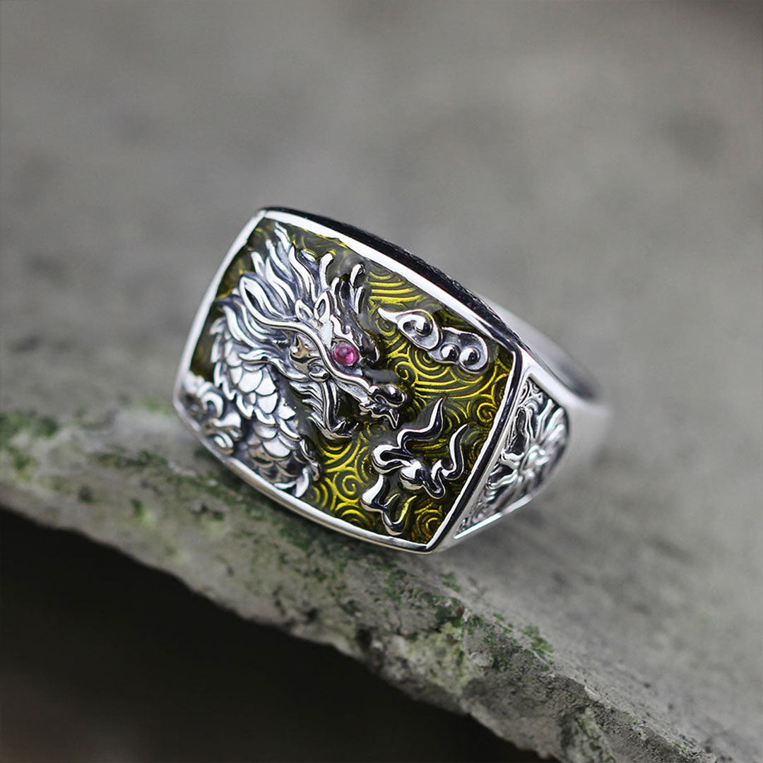 Japanese Silver Dragon Ring In the heart of Japan Au coeur du