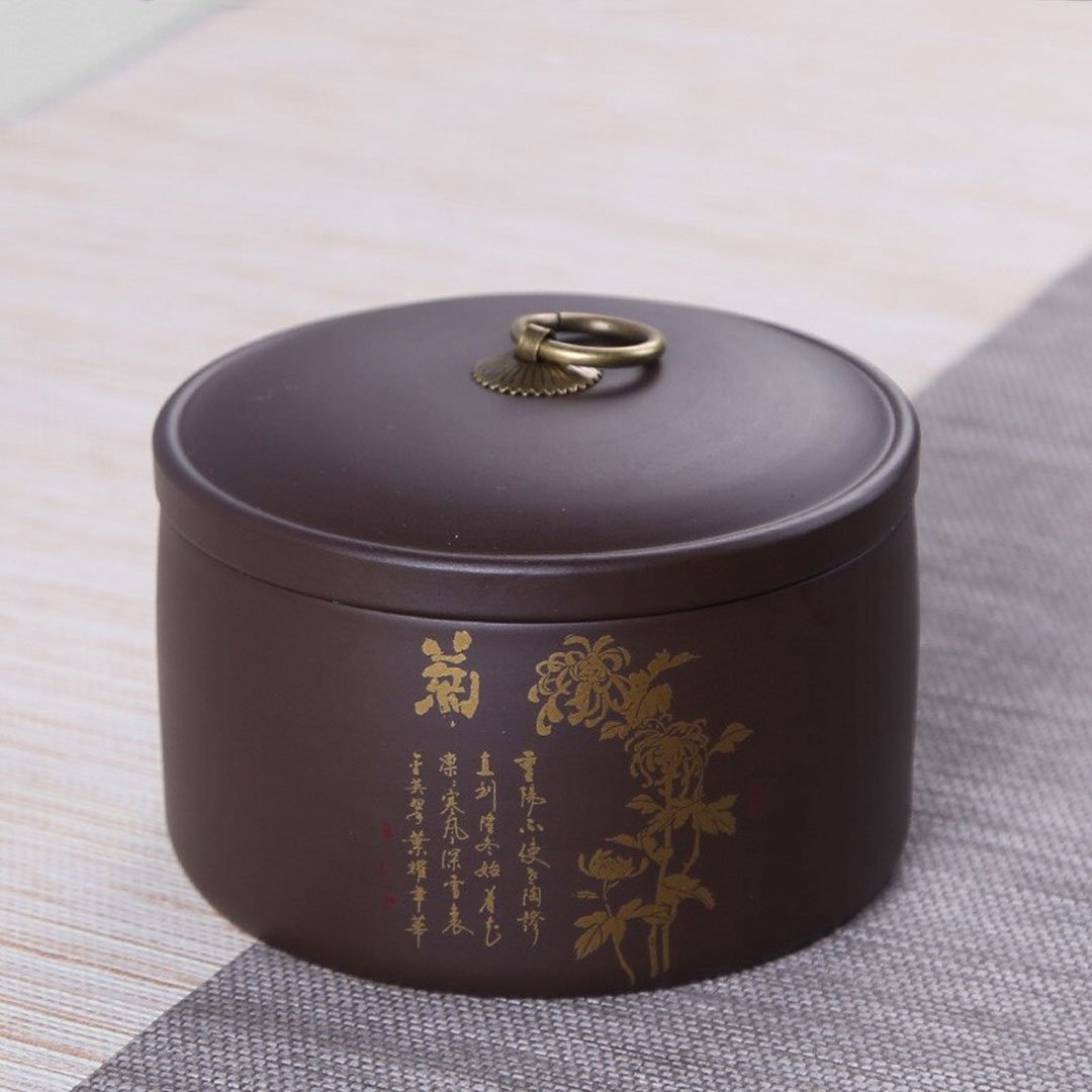 Boîte à Thé Japonaise en Argile