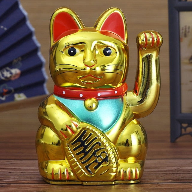 Japanese Lucky Charm Maneki-Neko Gold  In the heart of Japan – Au coeur du  Japon