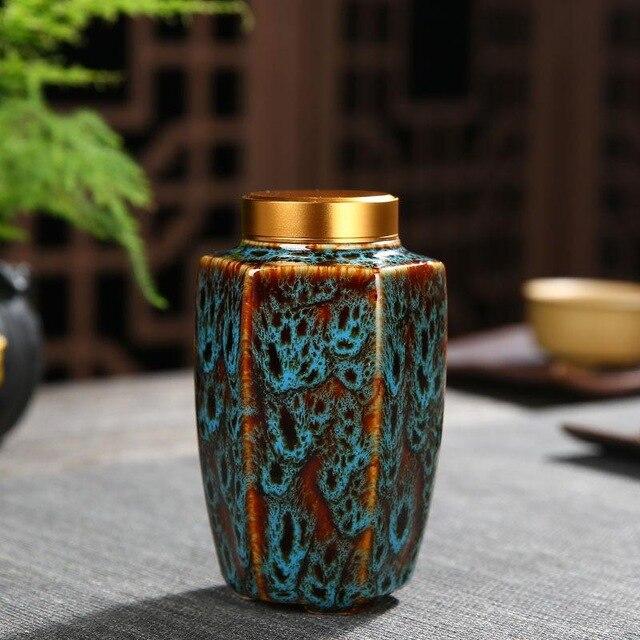 boite-a-the-japonaise-vintage-en-ceramique-bleue