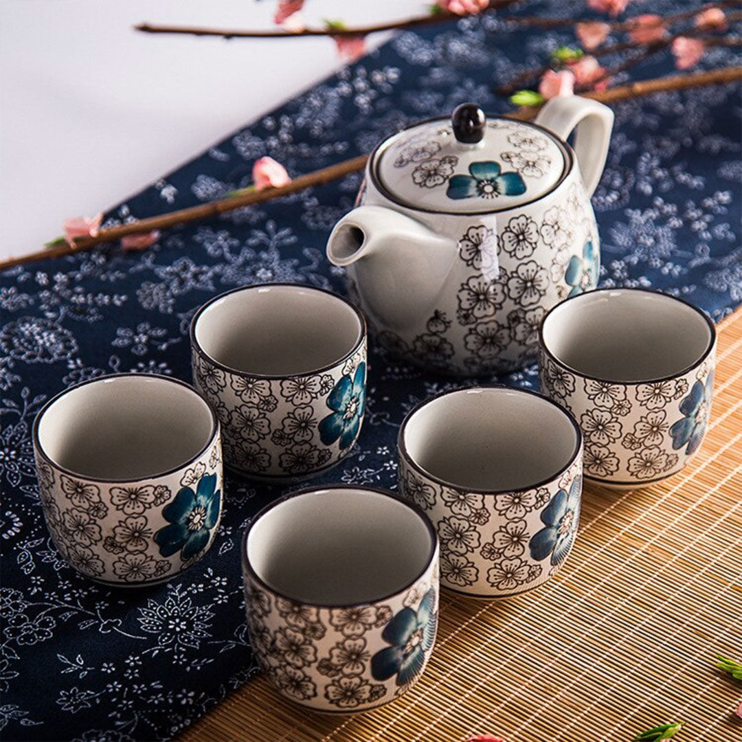 Service à thé/café en porcelaine fine japonaise ancien