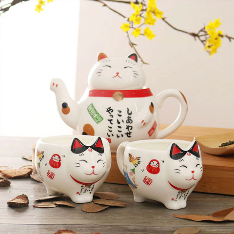 service-a-the-japonais-chat-kawaii-porcelaine