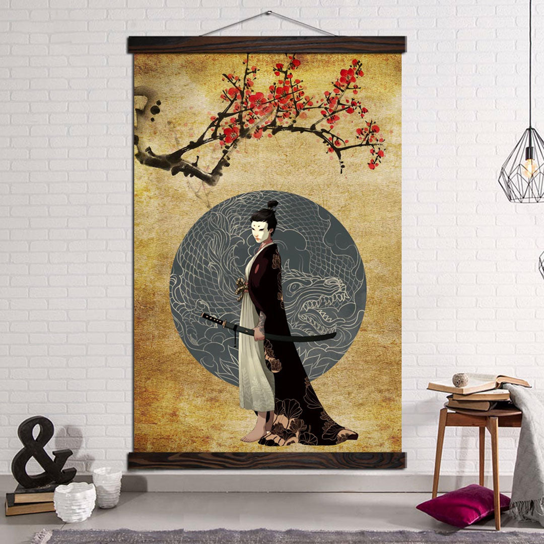 tableau-japonais-ancien-sakura