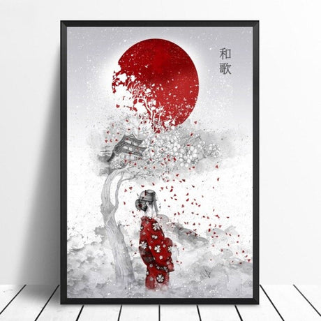 tableau-japonais-blanc-femme