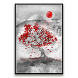 tableau-japonais-cerisier-rouge