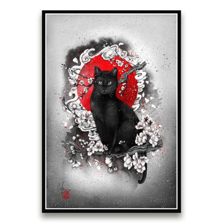 tableau-japonais-chat