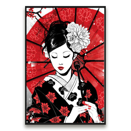 tableau-japonais-femme-japonaise