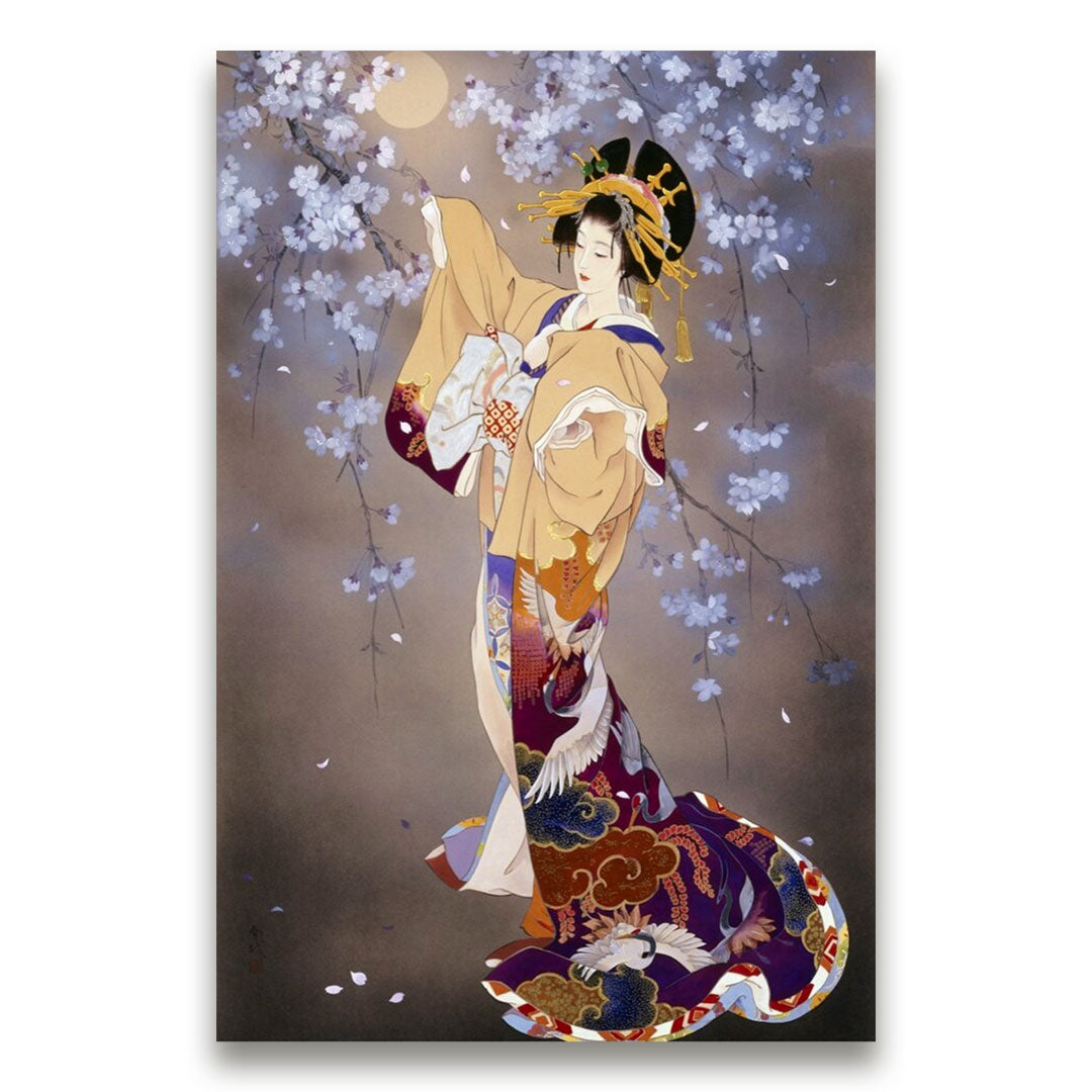 tableau-japonais-geisha-cerisier
