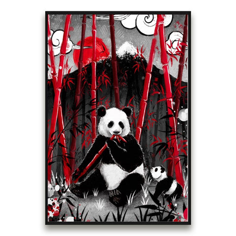 tableau-japonais-panda