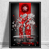 tableau-japonais-rouge-arbre