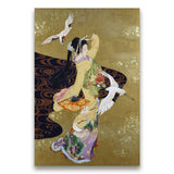 tableaux-japonais-geisha-et-grues