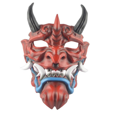 masque-japonais-demon-oni-rouge